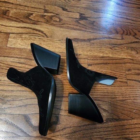 Rebel Wilson Rhythm and blues Ava chunky heeled mules size 10wide - Picture 5 of 9